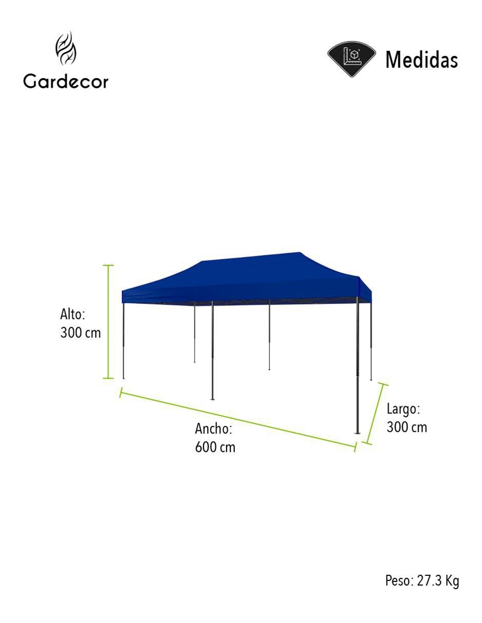 Toldo plegable jardín 7